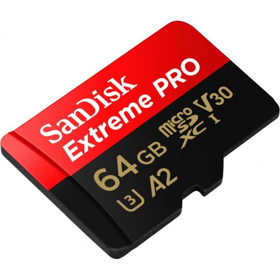 Card de Memorie MicroSDXC SanDisk Extreme PLUS, 64GB, Clasa 10, R/W speed: up to 100MB/s/ 90MB/s, include adaptor SD (pentru telefon) Card de Memorie MicroSDXC SanDisk Extreme PLUS, 64GB, Clasa 10, R/W speed: up to 100MB/s/ 90MB/s, include adaptor SD (pentru telefon)
