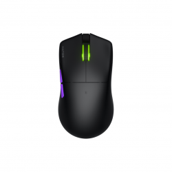 Mouse gaming wireless Hator Pulsar 3 ULTRA 8K+4K, polling rate pana la 8000Hz, senzor Optical PixArt PAW 3950, rezolutie maxima 30000 DPI, switch HATOR® Optical 100M, side switch Kailh 3M, durata de viata baterie in wireless mode pana la 180 de ore, negru