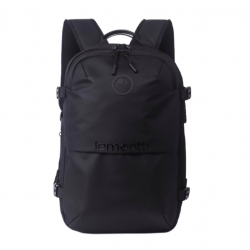 Lemontti Rucsac Smart Premium cu Vacuum si pompa vid 5 capete inclusa, 30-60L pentru cabina avion, impermeabil, doua mufe incarcare USB: USB-A si Type-C, extensie suplimentara, sistem antifurt, Negru