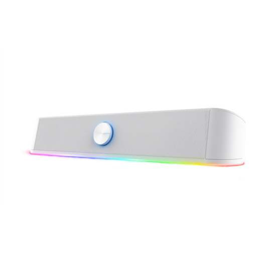 Soundbar Trust GXT 619W Thorne, putere maxima iesire 12W, freccventa raspuns 150 Hz - 20.000 Hz, impendata difuzor 4 Ohm, cu iluminare, alb Soundbar Trust GXT 619W Thorne, putere maxima iesire 12W, freccventa raspuns 150 Hz - 20.000 Hz, impendata difuzor 4 Ohm, cu iluminare, alb