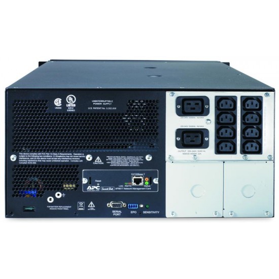 UPS APC Smart-UPS SUA line-interactive 5000VA / 4000W 8 conectori C13 2conectori C19 rackabil 5U/tower, baterie RBC55, optional exti nderegarantie cu 1/3 ani (WBEXTWAR1YR-SP-05/WBEXTWAR3YR-SP-05) UPS APC Smart-UPS SUA line-interactive 5000VA / 4000W 8 conectori C13 2conectori C19 rackabil 5U/tower, baterie RBC55, optional exti nderegarantie cu 1/3 ani (WBEXTWAR1YR-SP-05/WBEXTWAR3YR-SP-05)