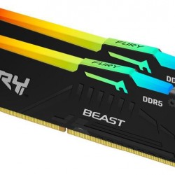 Memorie RAM Kingston DDR5 64GB 6000Mhz CL30 Dual Channel Kit 1.4V FuryBeast Black RGB EXPO
