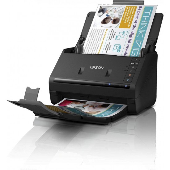 Scanner Epson WorkForce ES-500WII, dimensiune A4, tip sheetfed, Duplex, viteza scanare: 35 ppm mono si color, rezolutie optica 600 X 600dpi, senzor CIS, capacitate: 50 coli, tehnologie ReadyScan LED, Scanare catre BMP, JPEG, TIFF, multi-TIFF, PDF, searcha Scanner Epson WorkForce ES-500WII, dimensiune A4, tip sheetfed, Duplex, viteza scanare: 35 ppm mono si color, rezolutie optica 600 X 600dpi, senzor CIS, capacitate: 50 coli, tehnologie ReadyScan LED, Scanare catre BMP, JPEG, TIFF, multi-TIFF, PDF, searcha