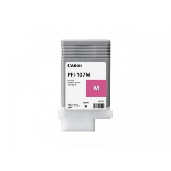 Cartus cerneala Canon PFI-107M, magenta, capacitate 130ml, pentru Canon iPF680/685, iPF780/785, iPF670/770