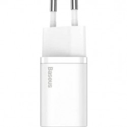 INCARCATOR retea Baseus Super Si, Quick Charge 20W, 1 x USB Type-C 5V/3A, alb