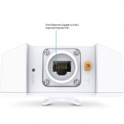 Wireless Access Point TP-Link EAP650-Outdoor, AX3000 Wireless Dual Band Indoor/Outdoor Access Point, 802.3at PoE, STANDARDE WIRELESS: IEEE 802.11ax/ac/n/g/b/a, interfata: 1× Port Ethernet (RJ-45) Gigabit (Suportă PoE 802.3at și Passive PoE), weather proof