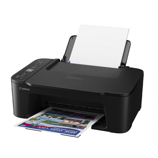 Multifunctional InkJet Color Canon TS3750i, A4, Functii: Impr.|Scan.|Cop., Viteza de Printare Monocrom: 7.7ppm, Viteza de printare color: 4ppm, Conectivitate:USB|WIFI, Duplex:Nu, ADF:Nu Black, (incl.TV 8lei) 