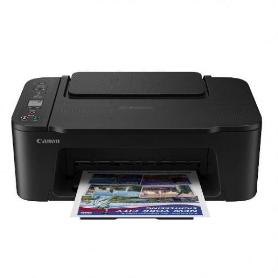 Multifunctional InkJet Color Canon TS3750i, A4, Functii: Impr.|Scan.|Cop., Viteza de Printare Monocrom: 7.7ppm, Viteza de printare color: 4ppm, Conectivitate:USB|WIFI, Duplex:Nu, ADF:Nu Black, (incl.TV 8lei) 
