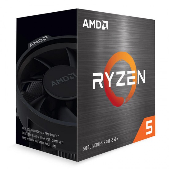CPU AMD Ryzen 5 5500, skt AM4, AMD Ryzen 5, frecventa 3.6 GHz, turbo 4.2 GHz, 6 nuclee, putere 65 W, 