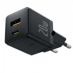INCARCATOR retea Baseus Palm, Quick Charge 20W, 1 x USB Type-C, 1 x USB, negru 