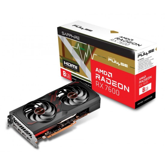 VGA PCIE8 RX7600 8GB GDDR6/PULSE 11324-01-20G SAPPHIRE 