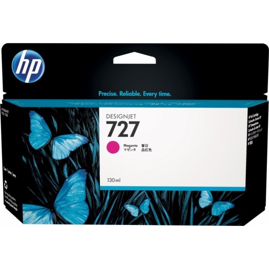 Cartus Cerneala Original HP Magenta, nr.727, pentru DesignJet T1500|T1530|T2500|T2530|T920, 130ml, (timbru verde 0.15 lei), 