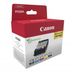 Combo-Pack Original Canon CMYKPK, PGI-570-K5, pentru Pixma MG5750|MG5751|MG6850|MG6851|MG7750|MG7751|MG7752|TS5050|TS5051|TS5053|TS5055|TS6050|TS8050|TS9050, 1c15ml/4x7ml, incl.TV 0.8 RON, 
