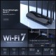 ROUTER MERCUSYS, BE9300, 1× 2.5 Gbps WAN port and 3× 2.5 Gbps LAN, Tri-Band 2.4 / 5 /6 Ghz, Wi-Fi 7, 6 x antene externe, 