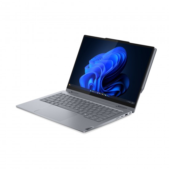 14 ThinkBook 14 2-in-1 G5 IAU, WUXGA IPS Touch, Procesor Intel® CoreTM Ultra 7 255U (12M Cache, up to 5.20 GHz), 16GB DDR5, 512GB SSD, Intel Graphics, Win 11 Pro, Luna Grey 