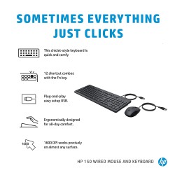 TASTATURI HP KEYBOARD +MOUSE 150/240J7AA HP, TASTATURI HP KEYBOARD +MOUSE 150/240J7AA HP,