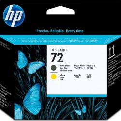 Cap Printare Original HP Matte Black/Yellow, nr.72, pentru DesignJet T1100|1120|1200|1300|2300|T610|620|770|790, , (timbru verde 0.15 lei), 