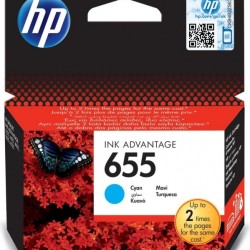 Cartus Cerneala Original HP Cyan, nr.655, pentru DJ3525|4615|4625|5525|6525, , (timbru verde 0.15 lei), 