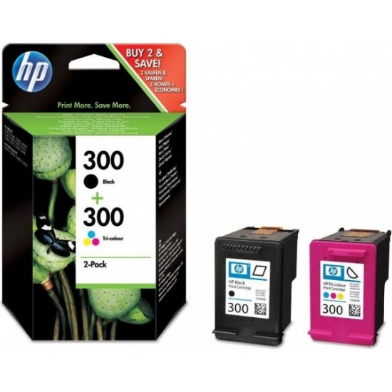 Combo-Pack Original HP CMYK, nr.300, pentru DJ D2530|2560|5560|F2420|2480|4580|PS C4680|4780, , (timbru verde 0.60 lei), 
