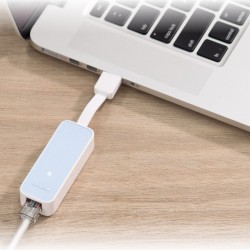 ADAPTOR RETEA TP-LINK , extern, USB 2.0, port RJ-45, 100 Mbps, 