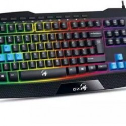 TASTATURA GENIUS gaming USB, multimedia, 104 taste + 10 taste multimedia, iluminare 7 culori, black, 