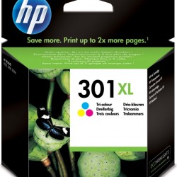 Cartus Cerneala Original HP Color, nr.301XL, pentru DJ1000|1050|1055|2050|3050, , (timbru verde 0.15 lei), 