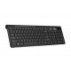 TASTATURA GENIUS wireless, multimedia, 104 taste + 12 taste multimedia, design ergonomic, USB, negru, 
