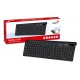 TASTATURA GENIUS wireless, multimedia, 104 taste + 12 taste multimedia, design ergonomic, USB, negru, 