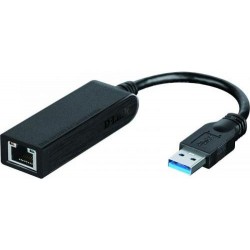 ADAPTOR RETEA D-LINK , extern, USB 3.0, port RJ-45, 1000 Mbps, 