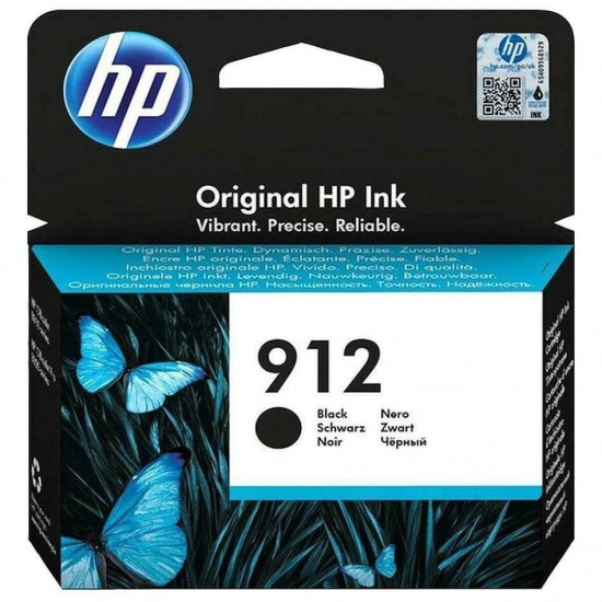 Cartus Cerneala Original HP Black, nr.912, pentru OfficeJet 8013|8023, 315, (timbru verde 0.15 lei), 
