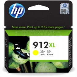Cartus Cerneala Original HP Yellow, nr.912XL, pentru OfficeJet 8013|8023, 825, (timbru verde 0.15 lei), 