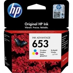 Cartus Cerneala Original HP Color, nr.653, pentru DJ 6075|6475 AIO, , (timbru verde 0.15 lei), 