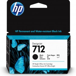 Cartus cerneala Original HP Black, nr.712, pentru DesignJet Studio 24|Studio 36|T230|T250|T630|T650, 38ml, (timbru verde 0.15 lei), 