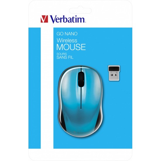 MOUSE Verbatim GO NANO WIRELESS CAR BLUE, 