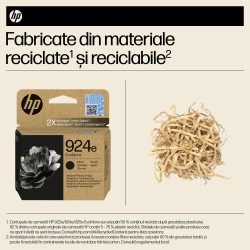 Cartus Cerneala Original HP Black, nr.924E, pentru 8120e|8130e, 500, incl.TV 1.2 RON, 