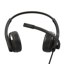 CREATIVE HS-230 Office Headset w/Noise-cancelling Mic, 3.5 mm AUX, USB Adapter 
