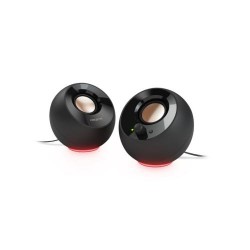 CREATIVE PEBBLE SE USB-C 2.0 Speakers w/Bluetooth 5.3, RGB Lighting, Aux, black 