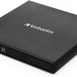 DVD-RW extern, VERBATIM, interfata USB 2.0, negru, 