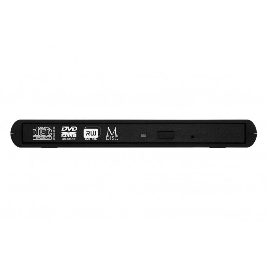 DVD-RW extern, VERBATIM, interfata USB 2.0, negru, 