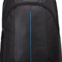 RUCSAC CASE LOGIC, pt. notebook de max. 17.3 inch, 2 compartimente, buzunar frontal | buzunar lateral x 2 | buzunar dorsal, waterproof, poliester, negru, 3203405 