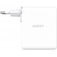 Alimentator retea Aukey, PA-B7O WH, 140W, fast charge, 2 x USB-C, 1 x USB-A, alb, 