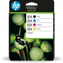 Combo-Pack Original HP CMYK, nr.924, pentru OJ Pro 8122e|8132e, 0.5/0.4/0.4/0.4K, incl.TV 1.2 RON, 