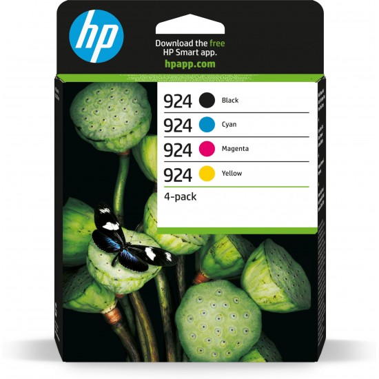 Combo-Pack Original HP CMYK, nr.924, pentru OJ Pro 8122e|8132e, 0.5/0.4/0.4/0.4K, incl.TV 1.2 RON, 