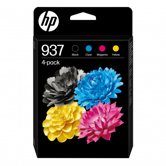 Combo-Pack Original HP CMYK, nr.937, pentru OJ PRO 9110|9120|9130|9720|9730, 3x0.8K,1.25K, incl.TV 0.8 lei)