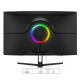 Monitor LED Gaming Curbat 32 inch OptimX MT32J, Full HD 1920x1020 VGA, HDMI, Slim, RGB Light 