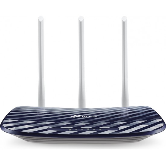 ROUTER TP-LINK wireless  750Mbps, 4 porturi 10/100Mbps, 3 antene externe, Dual Band AC750 