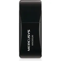 ADAPTOR RETEA MERCUSYS MINI, extern wireless 2.4 GHz, USB 2.0, port, 300 Mbps, antena interna x 1, 