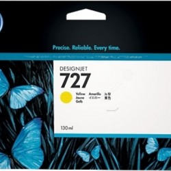 Cartus Cerneala Original HP Yellow, nr.727, pentru DesignJet T1500|T1530|T2500|T2530|T920, 130ml, (timbru verde 0.15 lei), 