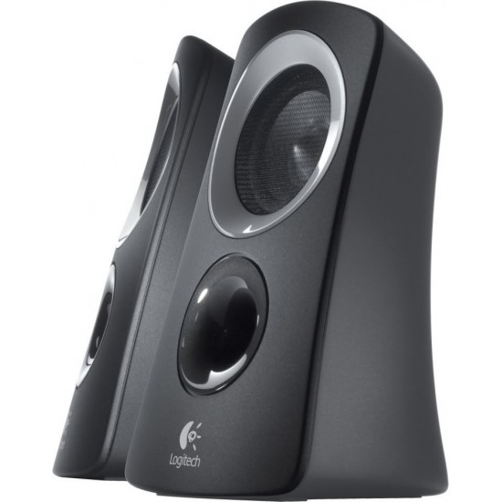 BOXE LOGITECH 2.1, RMS:  25W (2 x 5W, 15W), telecomanda pe fir, black, 