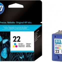 Cartus Cerneala Original HP Color, nr.22, pentru DJ3920|3940|D1360|14xx|F2180|2275|22xx, , (timbru verde 0.15 lei), 